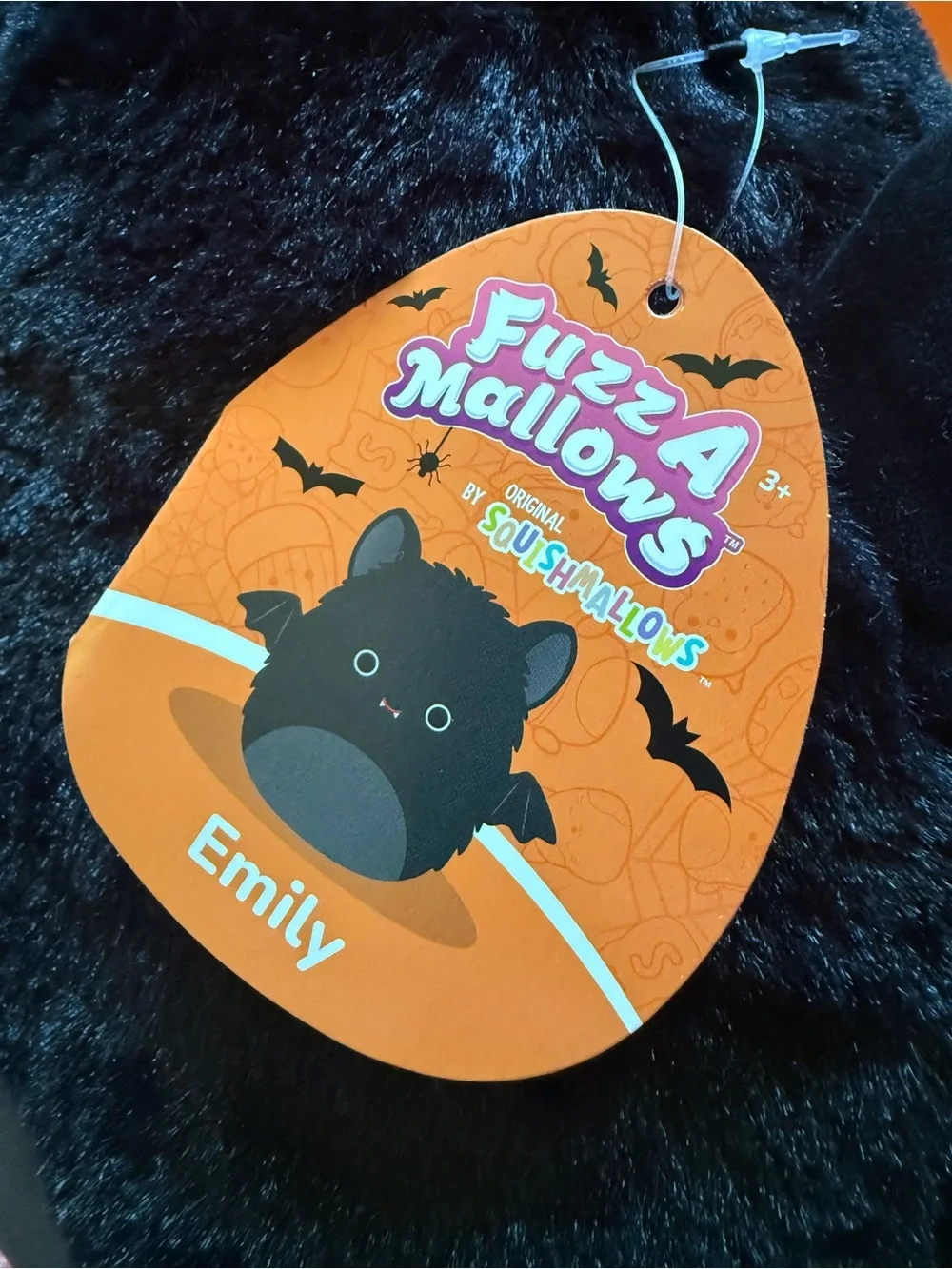 Squishmallow FuzzAmallows Kiko, Kaprina, and Emily and a Plush Ghost Blanket